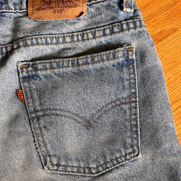 Vintage Levi's Denim Shorts Orange Tag Size Small - Picture 5 of 5